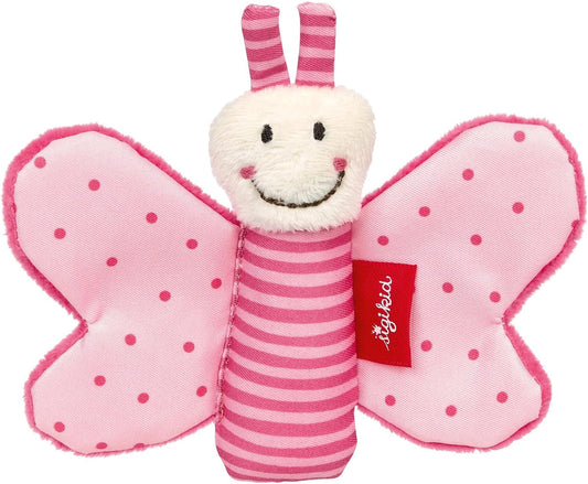 Sigikid Greifling Schmetterling, Redstars Babyspielzeug Mit Knisterfolie: Greifen, Entdecken, Spielen, Für Babys Ab Geburt, Art.-Nr. 42834, Pink-Rosa, 9X12X2 Cm : Baby
