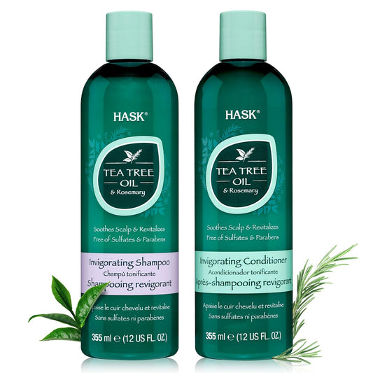 Hask Collection: Chia Seed Dry Shampoo, Tea Tree Shampoo And Conditioner Set