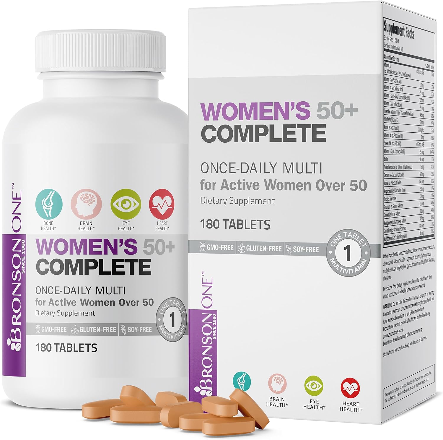 Bronson One Daily Women’S 50+ Complete Multivitamin Multimineral
