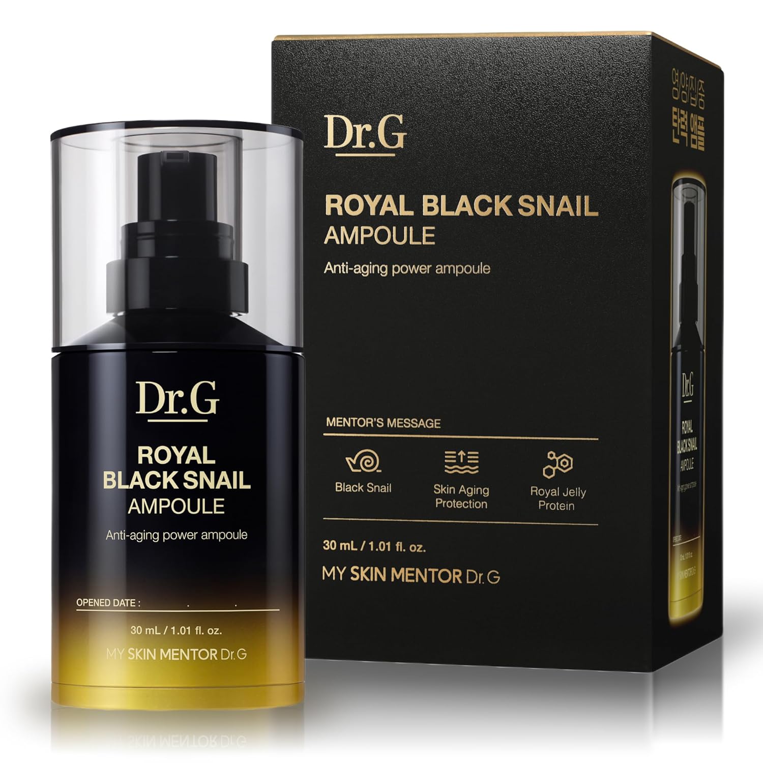 Dr.G Royal Black Snail Ampoule, 30Ml - Kbeauty, Serum Korean, Serum For Face Korean, K Beauty Korean Skincare, Coreano, Ampoule Korean Skin Care