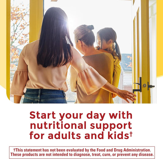 Nature Made Adult & Kids Multivitamin Gummies Combo Pack, Multis With Vitamin C, Vitamin D3, B Vitamins, Zinc, Omega 3 Fish Oil & More, Two Multivitamin Bottles For Whole Family