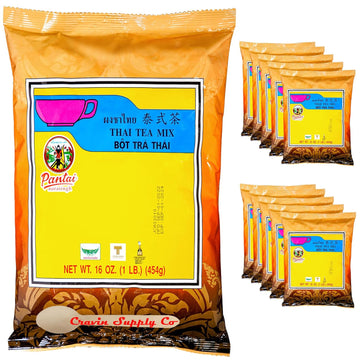 Cravin Supply Co. Thai Tea Mix (Pantai) 16 Oz (1Lb.) Thai Iced Tea Traditional Restaurant Style