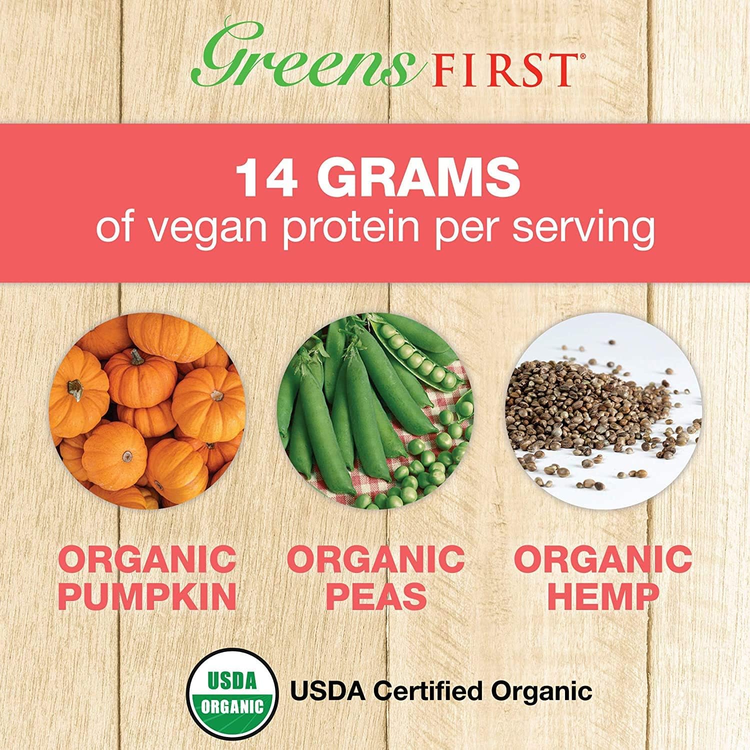 Greens First Dream Protein Plant Based – USDA Organic Dietary Supplement – Vegan Protein Powder – Nutritional : Health & Household