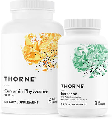Thorne Overall Wellness Bundle - Curcumin Phytosome & Berberine - 30 To 60 Servings