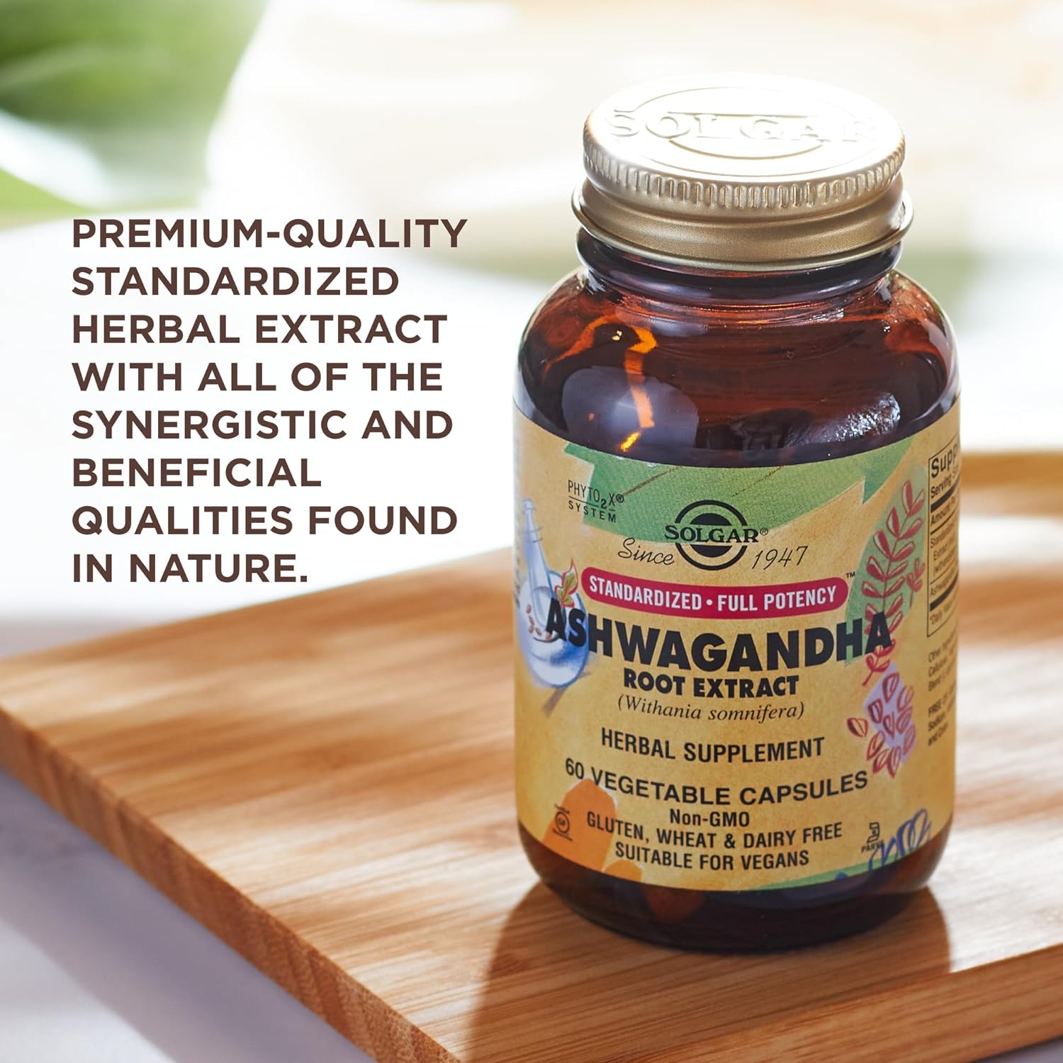 Solgar Ashwagandha Root Extract - Classified as an Adaptogen, Herbal Supplements - Ayurvedic Medicine - Vegan - 60 Vegetable Capsules, packaging may vary : Amazon.co.uk: Health & Personal Care