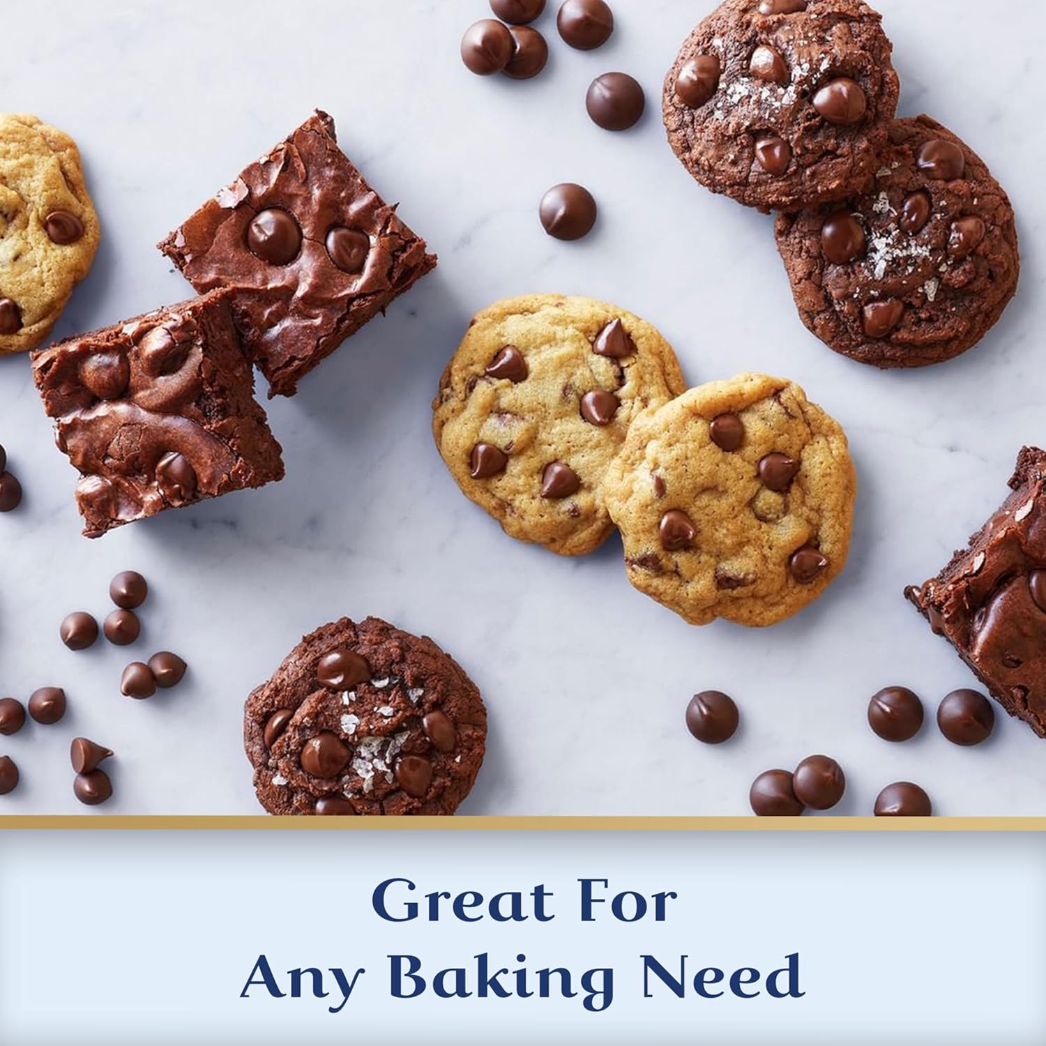 Ghirardelli Milk Chocolate Premium Baking Chips, Chocolate Chips For Baking, 11.5 Oz Bag (6 Bags)