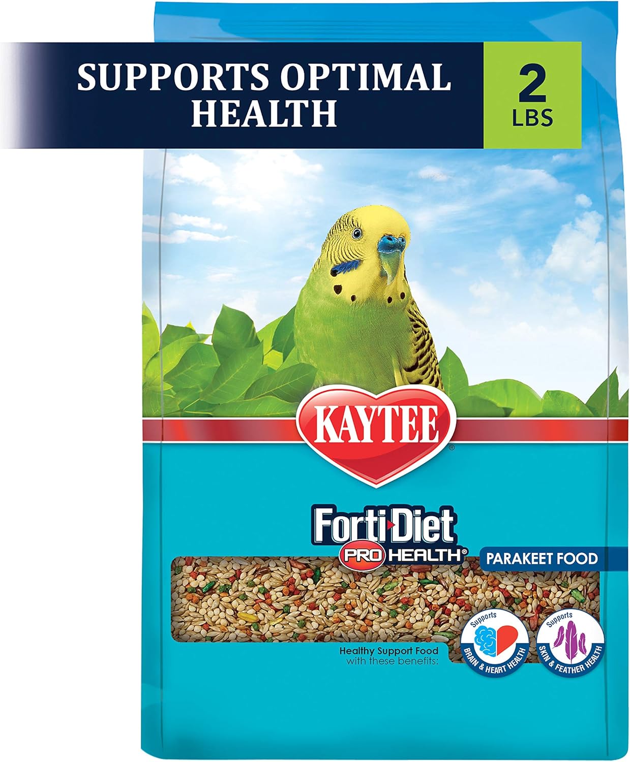 Kaytee Forti-Diet Pro Health Parakeet Food 2lb : Pet Supplies