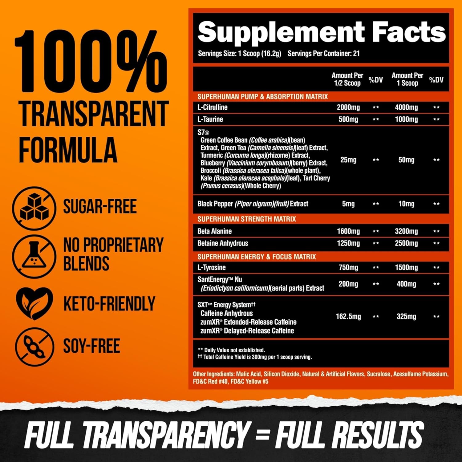 Alpha Lion Superhuman Pre Workout Powder, Beta Alanine, L-Taurine & Tri-Source Caffeine For Sustained Energy & Focus, Nitric Oxide & Citrulline For Pump (21 Servings, Orange Gainsicle) : Health & Household