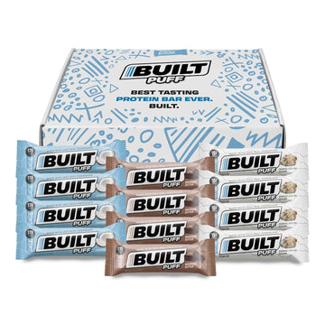 Built Protein Bars, Variety Pack, 12 Bars, Protein Snacks, 17G High Protein, Collagen, Perfect Breakfast Bar, On The Go Protein Snack, Post Workout