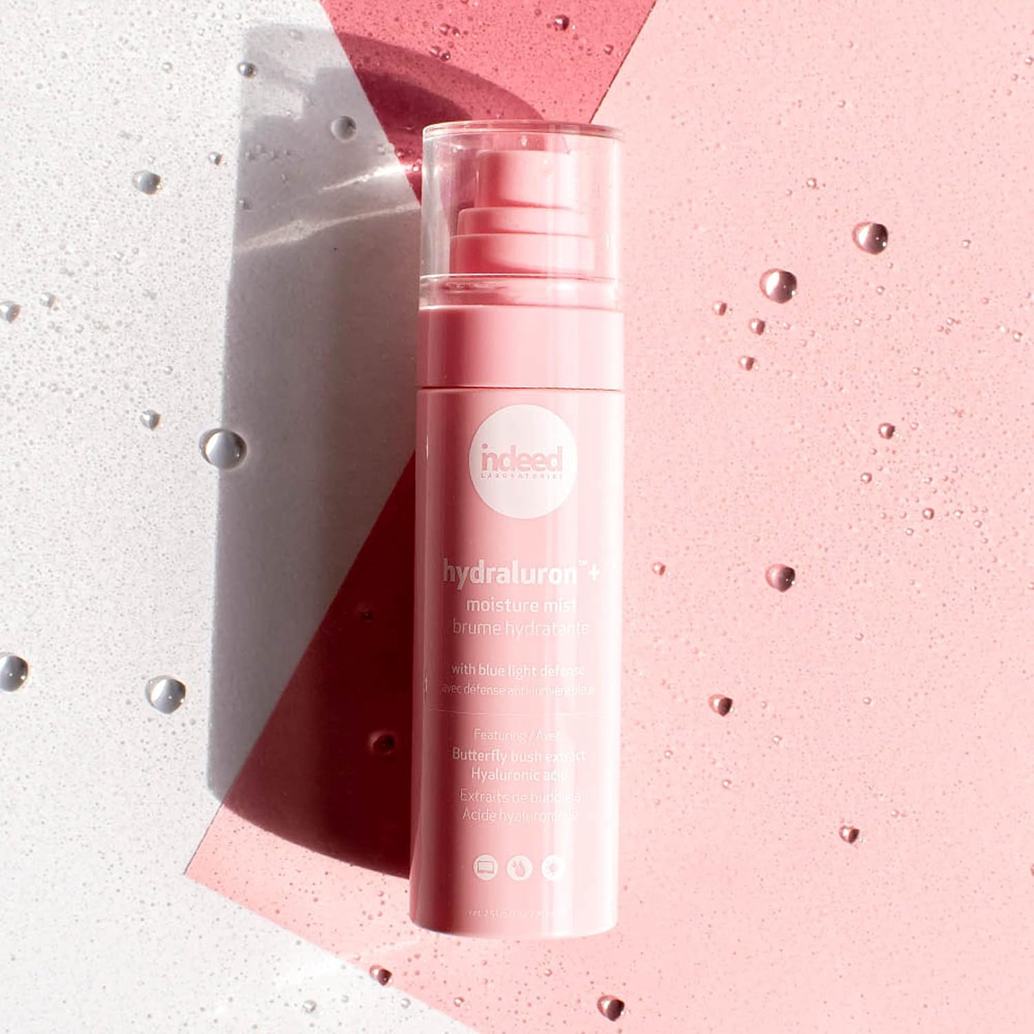 Indeed Labs Hydraluron Moisture Mist With Blue Light Defense Refreshing Facial Spray With Hyaluronic Acid And Butterfly Bush Extract, 5Ml : Beauty & Personal Care