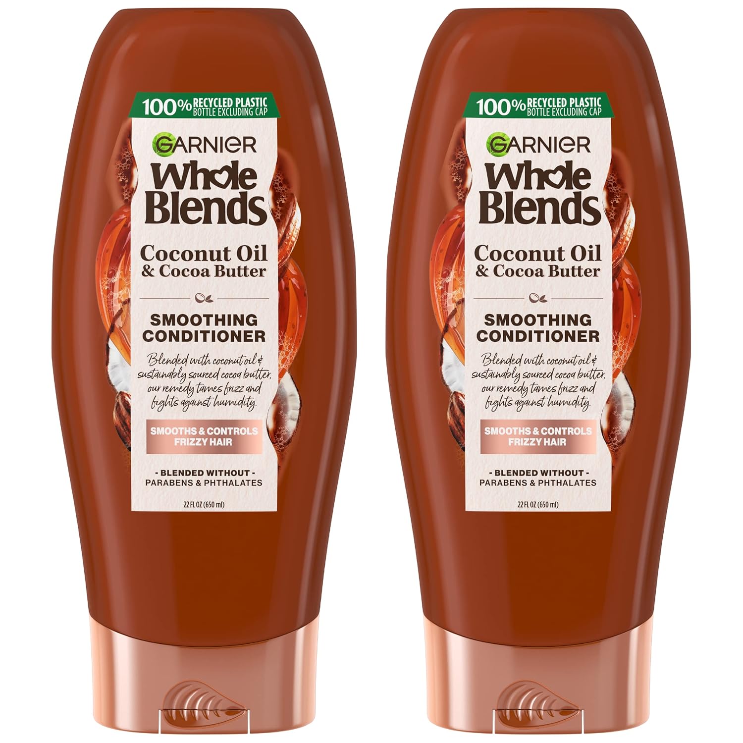 Garnier, Whole Blends Conditioner With Extracts Count, Coconut Oil & Cocoa Butter, Coconut Oil/Cocoa Butter, 12.5 Fl Oz