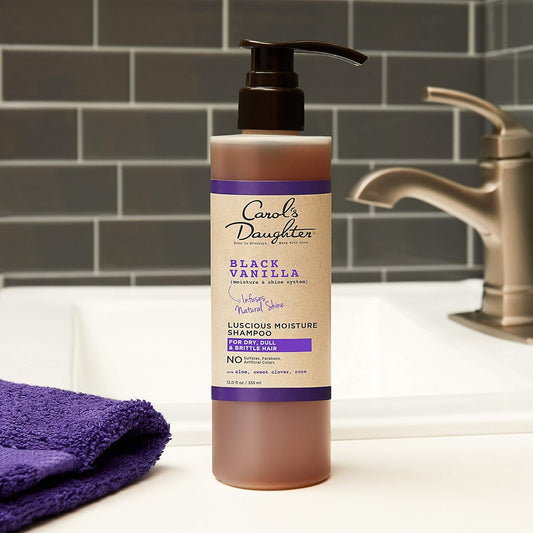 Carol’S Daughter Black Vanilla Curly Hair Sulfate Free Shampoo, Conditioner And Leave In Spray Set For Dry, Damaged Natural Hair, Hydrating Hair Care Kit – Made With Shea Butter, Aloe & Rosemary