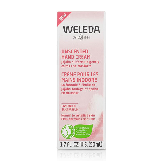 Weleda Unscented Hand Cream, 1.7 Fluid Ounce, Plant Rich Moisturizer with Jojoba, Borage and Coconut Oils