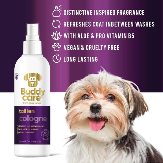 Buddycare Dog Cologne - Tailien - 200ml - Distinctive and Inspired Scented Dog Cologne - Refreshes Between Dog WashesB71505