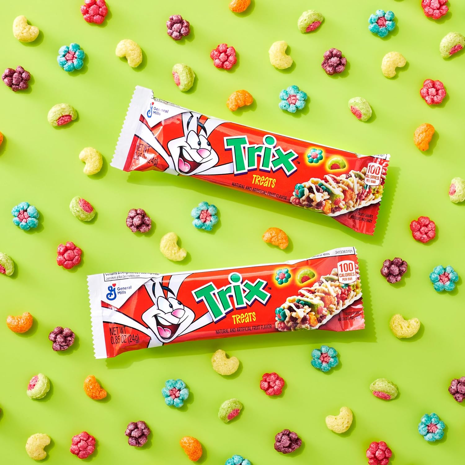 Trix Breakfast Cereal Treat Bars, Snack Bars, 8 ct (Pack of 6)