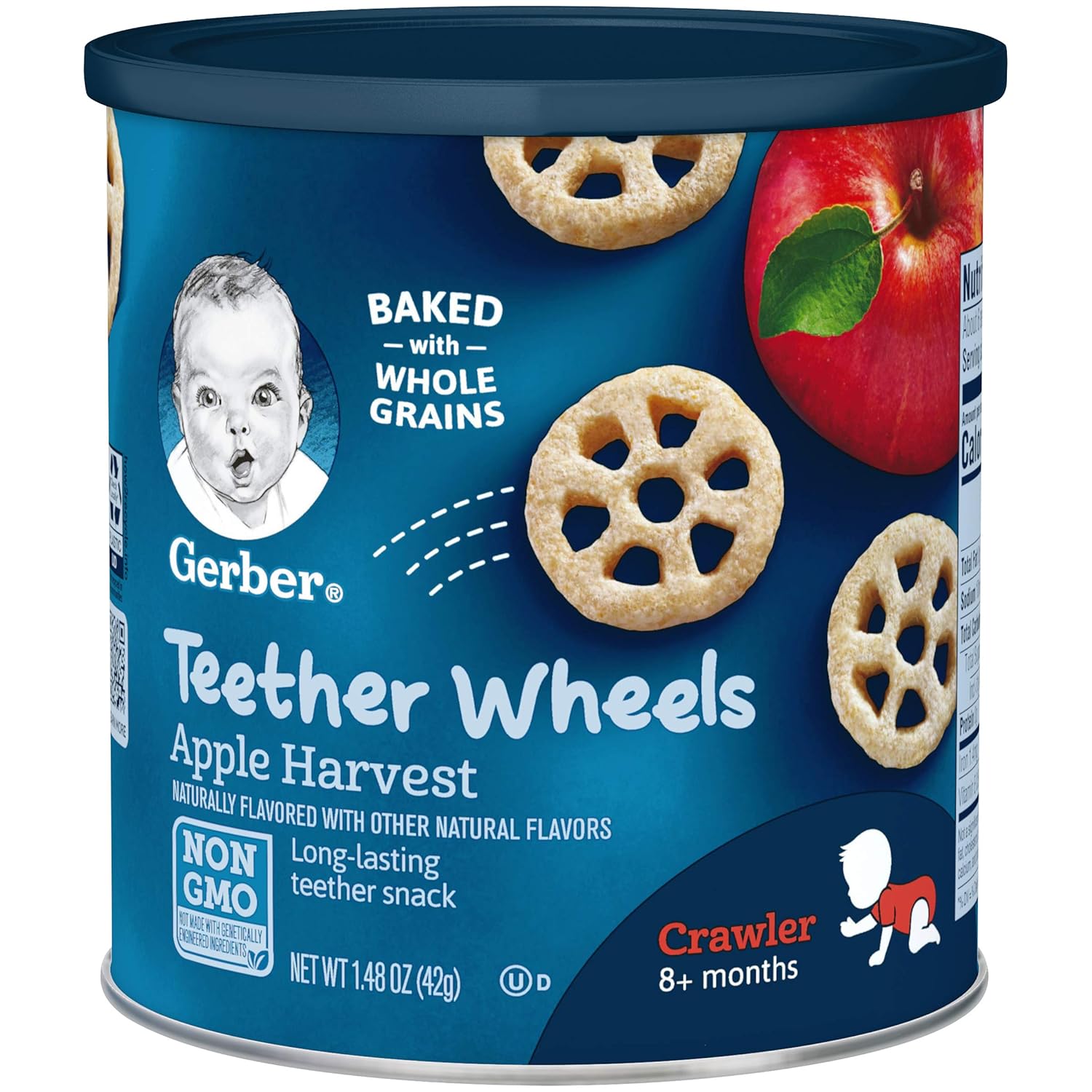 Gerber Baby Snacks Variety Pack (8 Count) | Teether Wheels (6 Count)