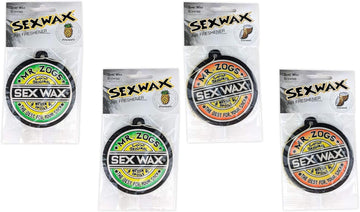 Sex Wax Air Fresheners 4-Pack (2 X's Coconut Scent & 2 X's Pineapple Scent) : Health & Household