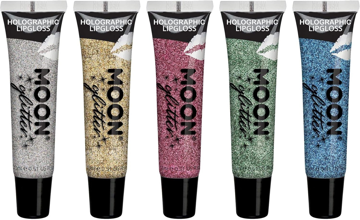 Holographic Glitter Lipgloss By Moon Glitter - 15Ml - Green