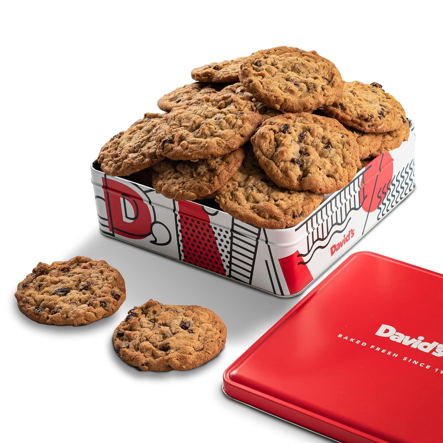 David'S Cookies 1Lb Oatmeal Raisin Fresh Baked Cookies - Delectable & Premium Ingredients - No Added Preservatives Cookie Gift Basket