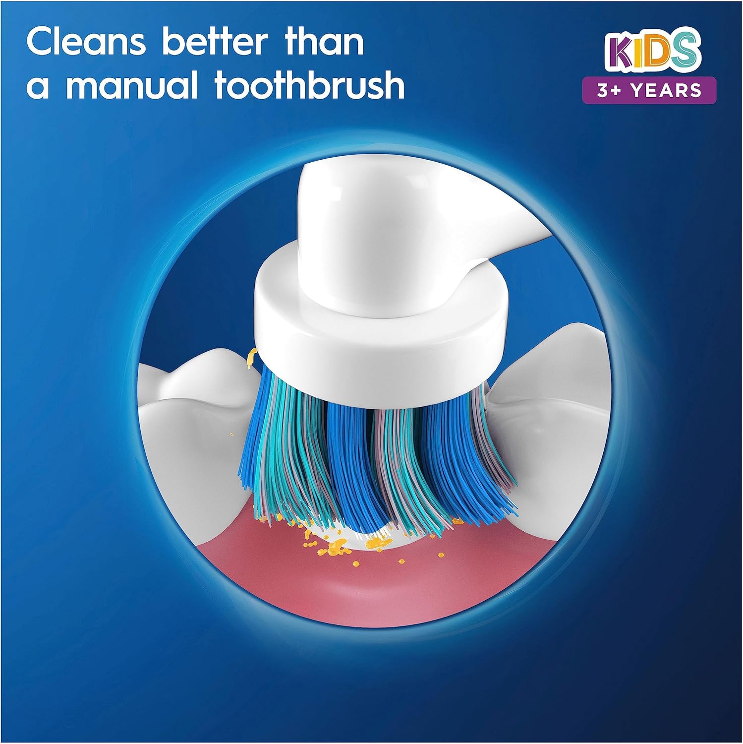 Oral-B Kids Electric Tootbrush Brush Heads Designed by Braun, 4 Brush Heads, for Ages 3+ : Amazon.co.uk: Health & Personal Care