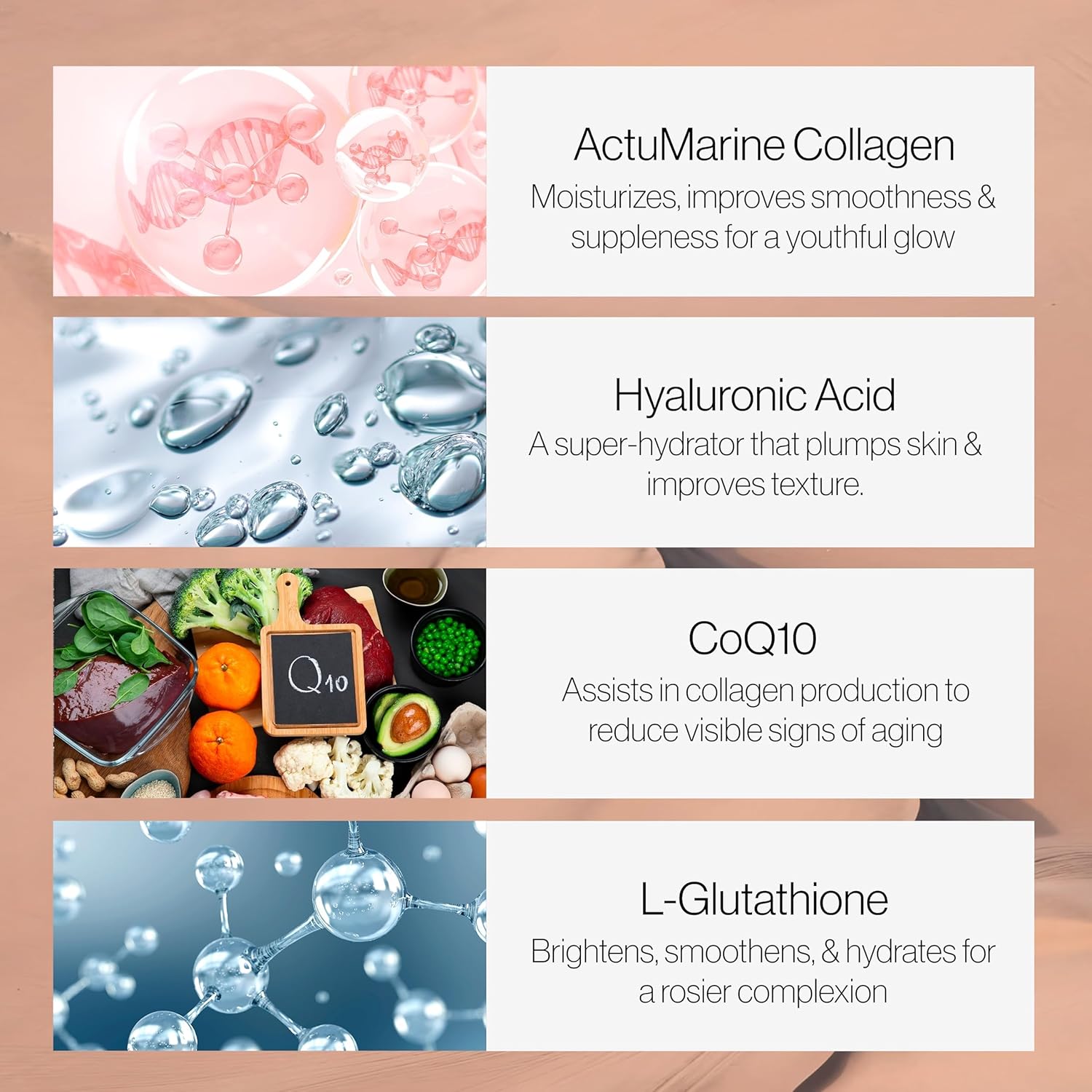 Relumins Marine Collagen Powder Drink Mix - Collagen Peptide With Glutathione, Green Tea, Coq10, & Hyaluronic Acid Boosts Smooth Glowing Skin - 20 Powder Sachets X Pineapple Flavored + 2 Free Sachets : Health & Household