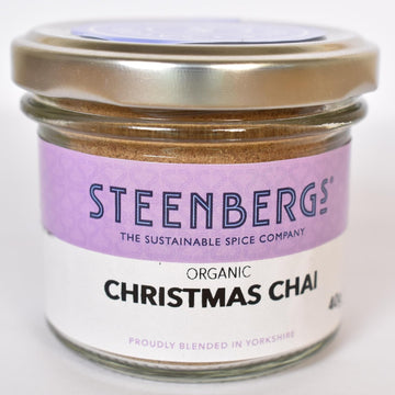 Steenbergs Organic Christmas Chai Spice Mix Standard Glass Jar 40G