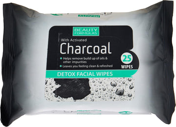 Beauty Formulas Facial Wipes Charcoal Detox