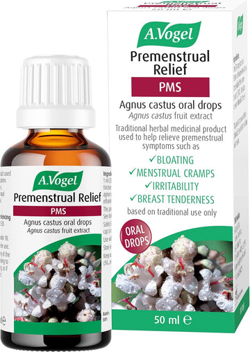 A.Vogel Premenstrual Relief | Agnus Castus Oral Drops | Relieves Premenstrual Symptoms | Menstrual Cramps, Bloating & Mood Swings