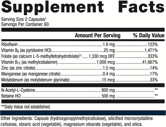 Metagenics Methylcare - 1,330 Mcg Dfe Folate - For Homocysteine Metabolism & Methylation* - Non-Gmo & Gluten-Free - 120 Count