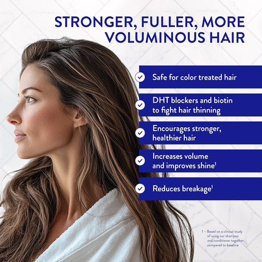Routine Wellness Anti-Thinning Deep Conditioner For Thinning Hair - Dht Blocker For Hair Loss In Men & Women - Promotes Healthy Hair - Jasmine & Orange Blossom 14Oz