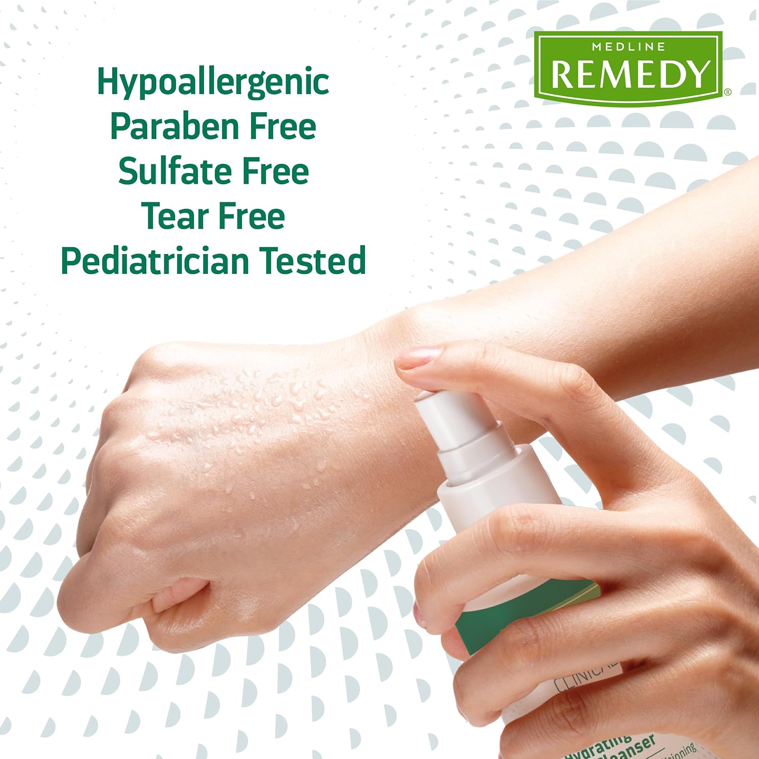 Medline Remedy Clinical No-Rinse Spray Cleanser (4 fl oz), 24 Count, Vanilla Scent, For Skin and Hair, Adults, Children, Body Wash, Sulfate Free, Incontinence, Bedside Cleaning