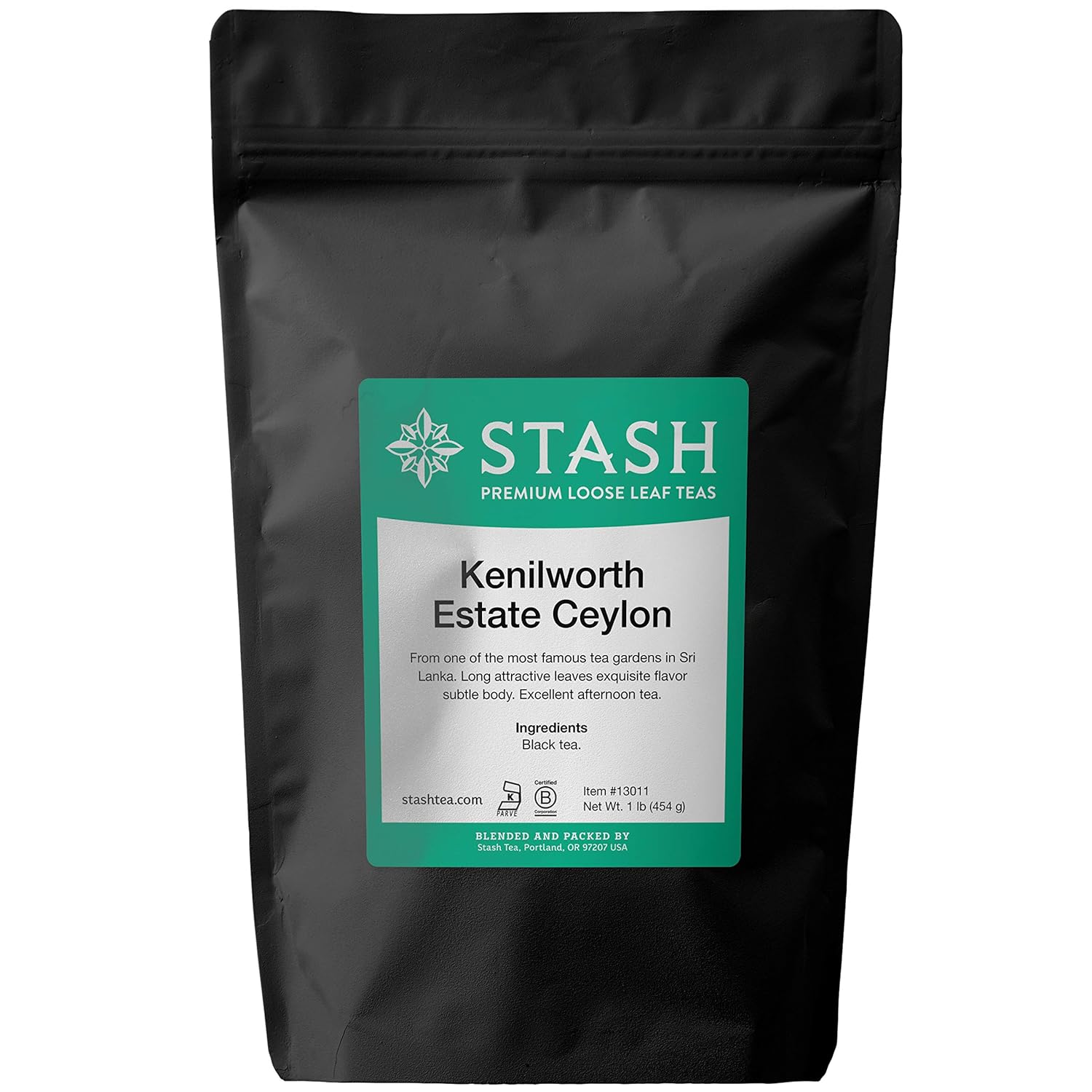 Stash Tea Kenilworth Estate Ceylon Black Tea - Caffeinated, Non-Gmo Project Verified Premium Tea With No Artificial Ingredients, Loose Leaf, 1 Lb Bag