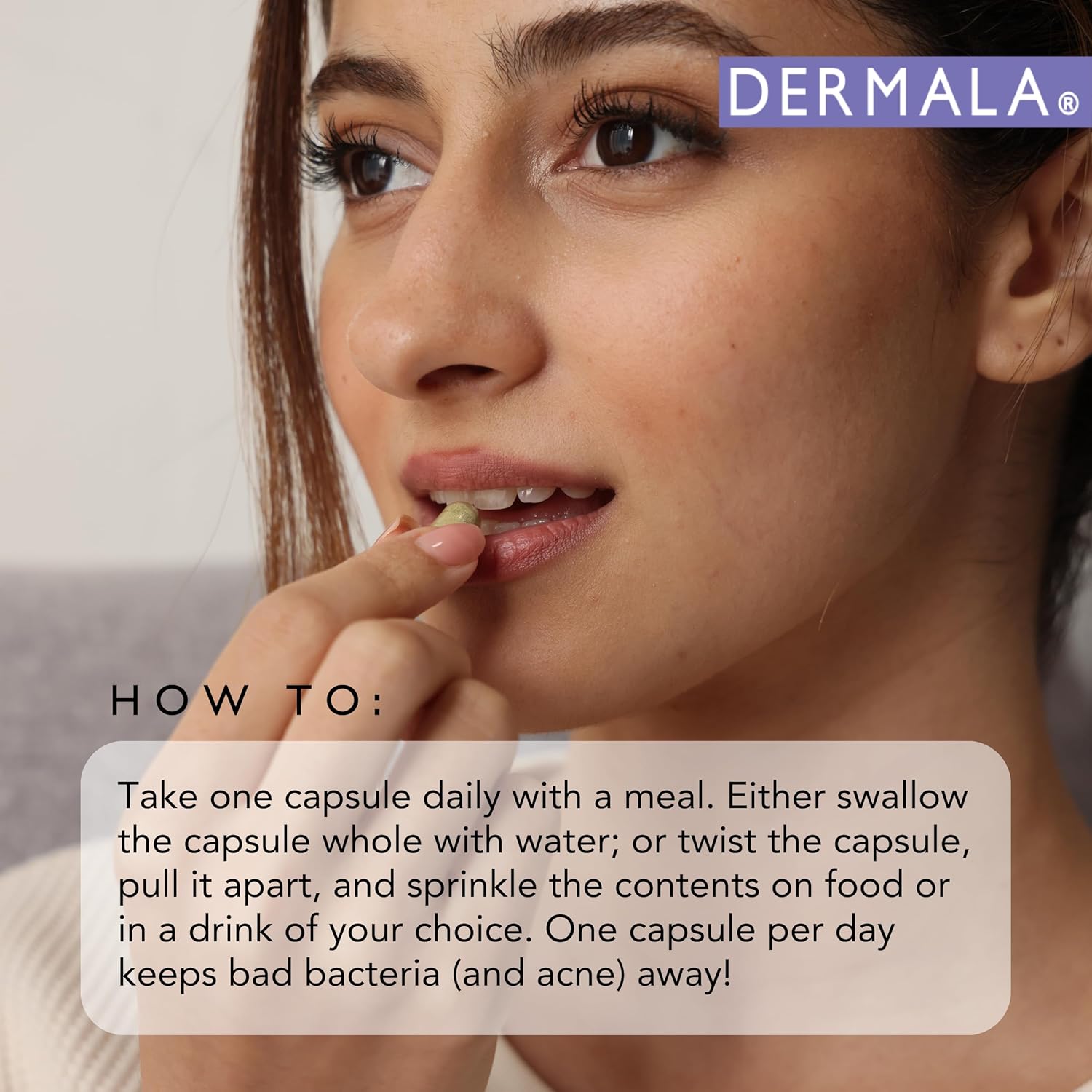 Dermala #Fobo Supplemeant To Be Acne Supplement | All Natural Daily Prebiotics Probiotics Vitamins Skin Mix With Zinc | Improve Clear Blemish-Free Radiant Skin Through Balancing Gut Health : Health & Household