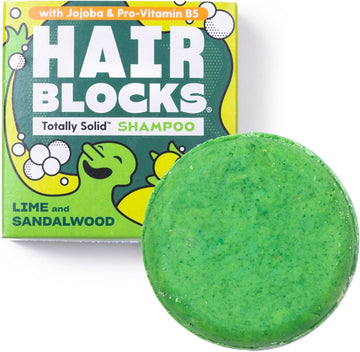 Hair Blocks - Solid Shampoo Bar (85G) For All Hair Types: Mint & Grapefruit Solid Shampoo Bar | Soap Free, Plastic Free | Plant Based | Natural | Conditioning
