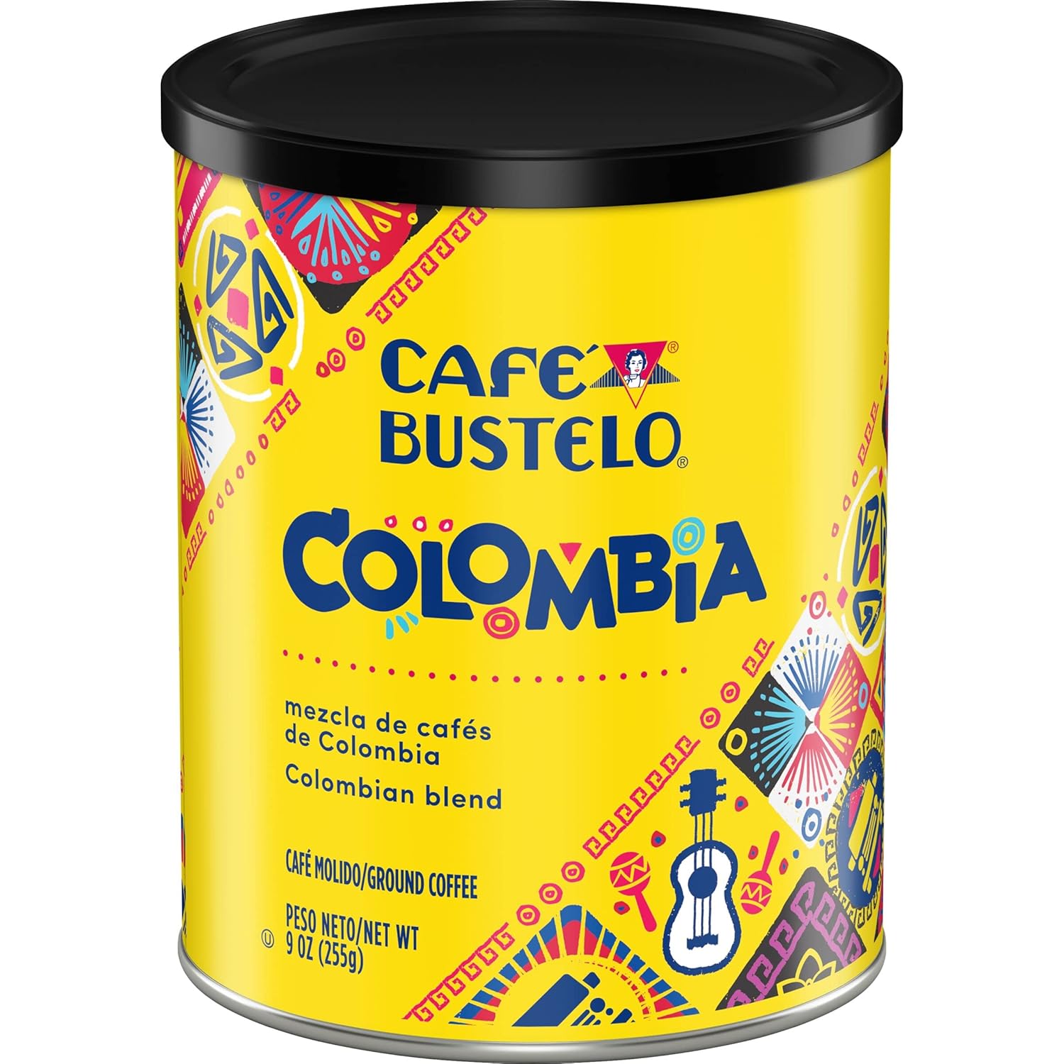 Café Bustelo Colombia Medium Roast Ground Coffee, 9 Ounces (Pack Of 6)