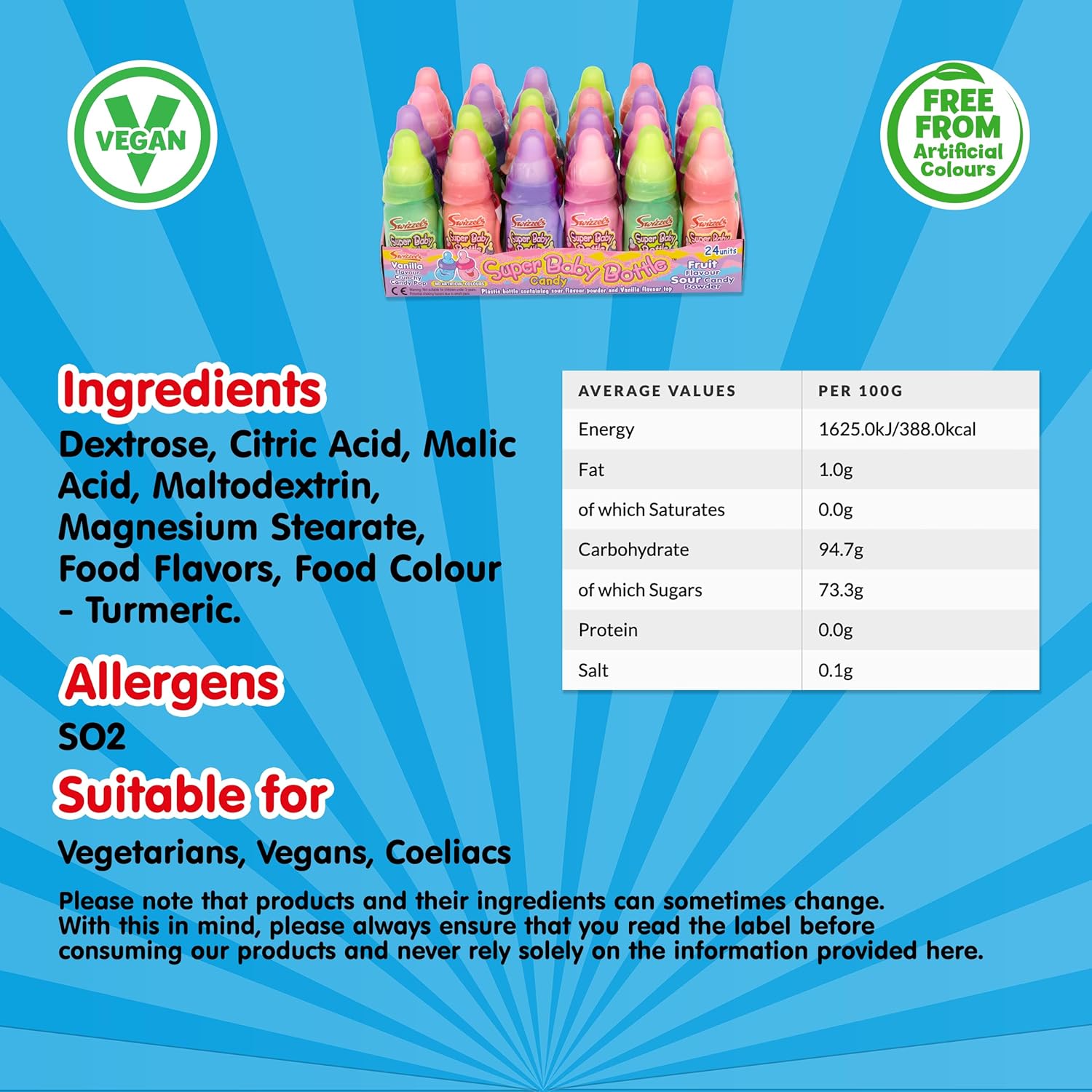 Swizzels Matlow 24 Super Baby Bottles, White : Amazon.co.uk: Grocery