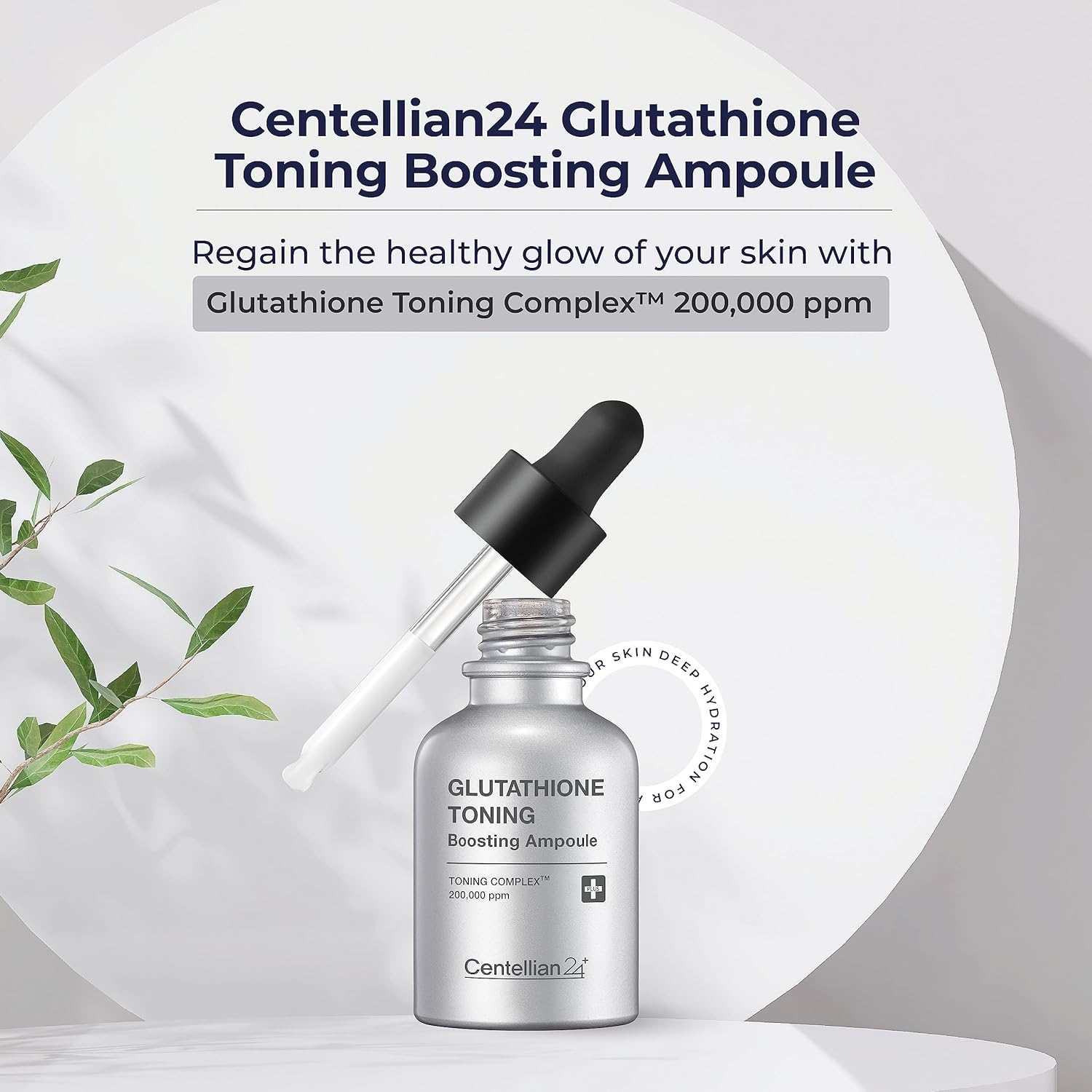 Centellian 24 Madeca Toning Device 3-In-1 Microcurrent + 3 Boosting Ampoules Set (1.01Fl Oz X 3) - Deep Hydration, Firming, Even Skin Tone With Hyaluronic Acid, Pdrn, Glutathione, Korean Skin Care