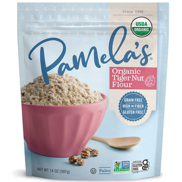 Pamela's Organic Tiger Nut Grain-Free and Gluten-Free Paleo Flour, Fiber Rich-5g Per Serving, 14 Ounce (Pack of 6)