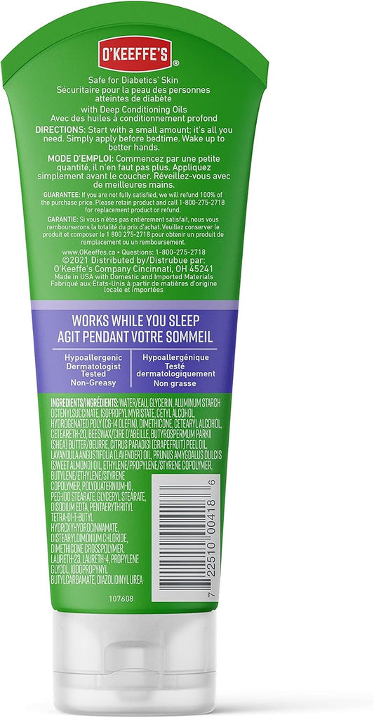 O'Keeffe'S Working Hands Night Treatment Hand Cream; 7 Oz Tube; (Pack Of 1)