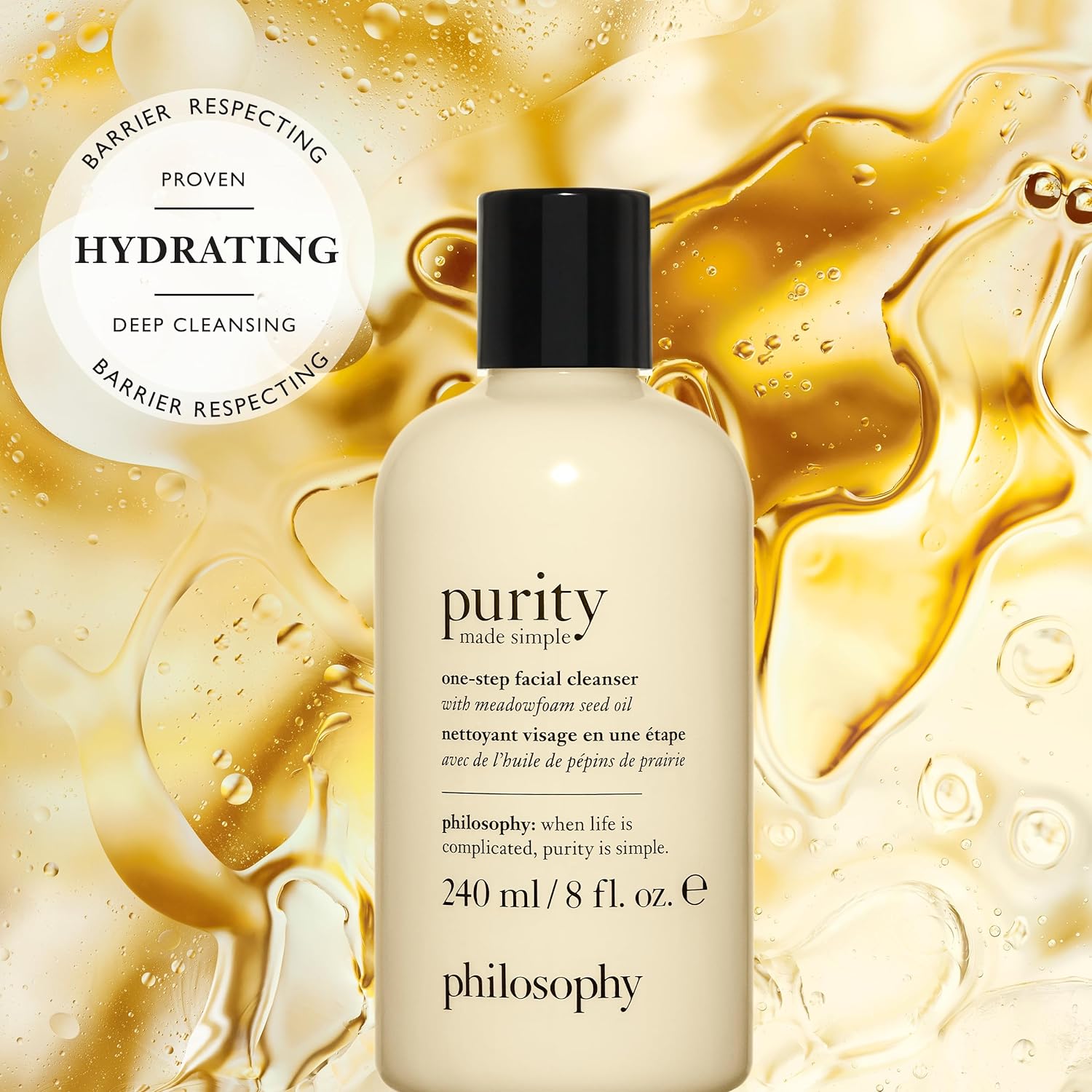 philosophy purity made simple one-step facial cleanser & dose of wisdom bouncy face serum - Set of 2 : Beauty & Personal Care