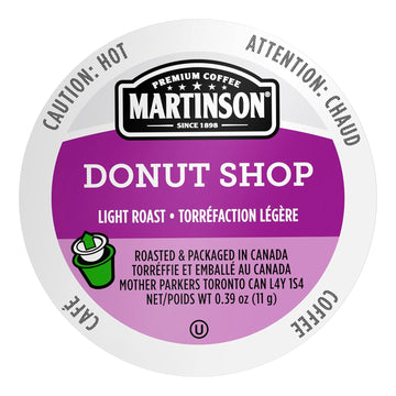 Martinson Single Serve Coffee Capsules, Donut Shop, Compatible With Keurig K-Cup Brewers, 48 Count
