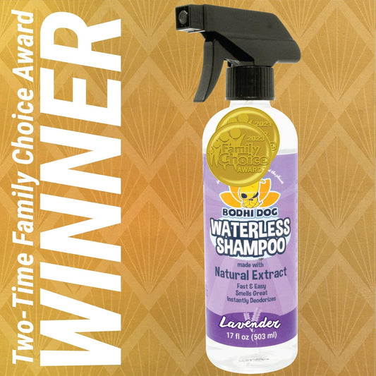 Bodhi Dog Waterless Shampoo | Natural Dry Shampoo For Dogs Or Cats | Neutralizes Pet Odor | No Rinse Required | Made With Natural Extracts | Vet Approved- Made In Usa (Lavender, 17 Fl Oz)