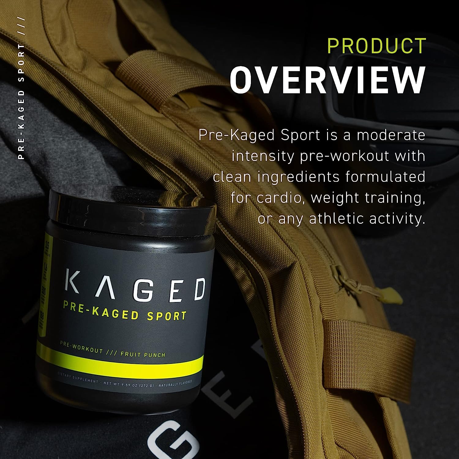 Kaged Athletic Sport Pre Workout Powder | Mango Lime | Energy Suppleme