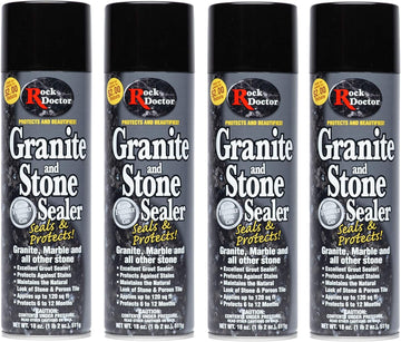 Rock Doctor Granite Sealer for Marble, Stone, and Tile Countertops, Streak-Free Finish with Stain Resistant Moisture Protection, Interior and Exterior Use (4)