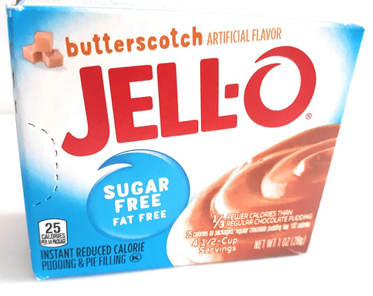 Jell-O Butterscotch Instant Pudding Sugar Free (4-Pack)