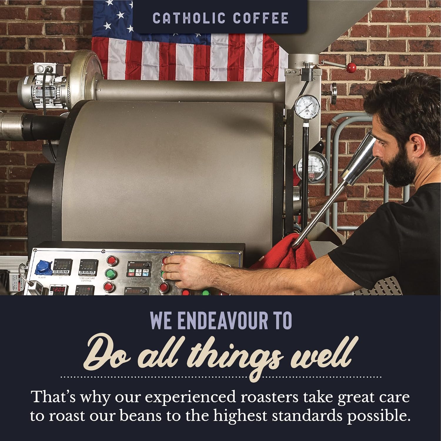 St. Drogo, Patron Saint Of Coffee, Ethiopian Medium Roast Catholic Coffee (Whole Bean) 12 Oz Small-Batch Craft Coffee, Gift For Catholic Faithful & Coffee Lovers