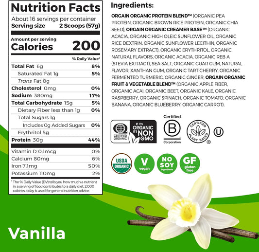 Orgain, Sport Protein Vanilla, 32 Ounce