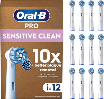 Oral-B Sensitive Clean Toothbrush Head, Pack Of 4 Counts, 22 G