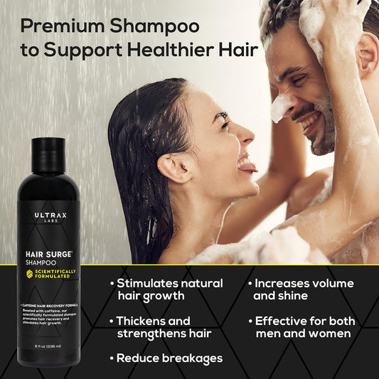 Hair Growth Shampoo for Thinning Hair and Hair Loss, Hair Thickening Shampoo, Hair Growth for Women and Men - Hair Surge 8 oz