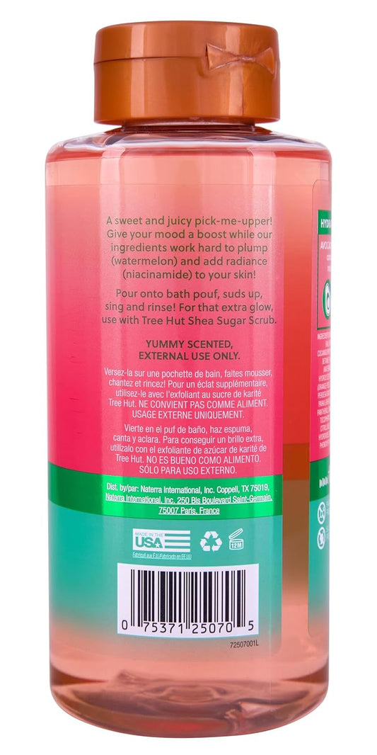 Tree Hut Watermelon Nourishing, Moisturizing & Hydrating Foaming Gel Wash, 18 Oz